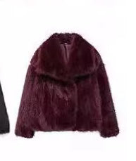 Plush Coat Thicken Lapel