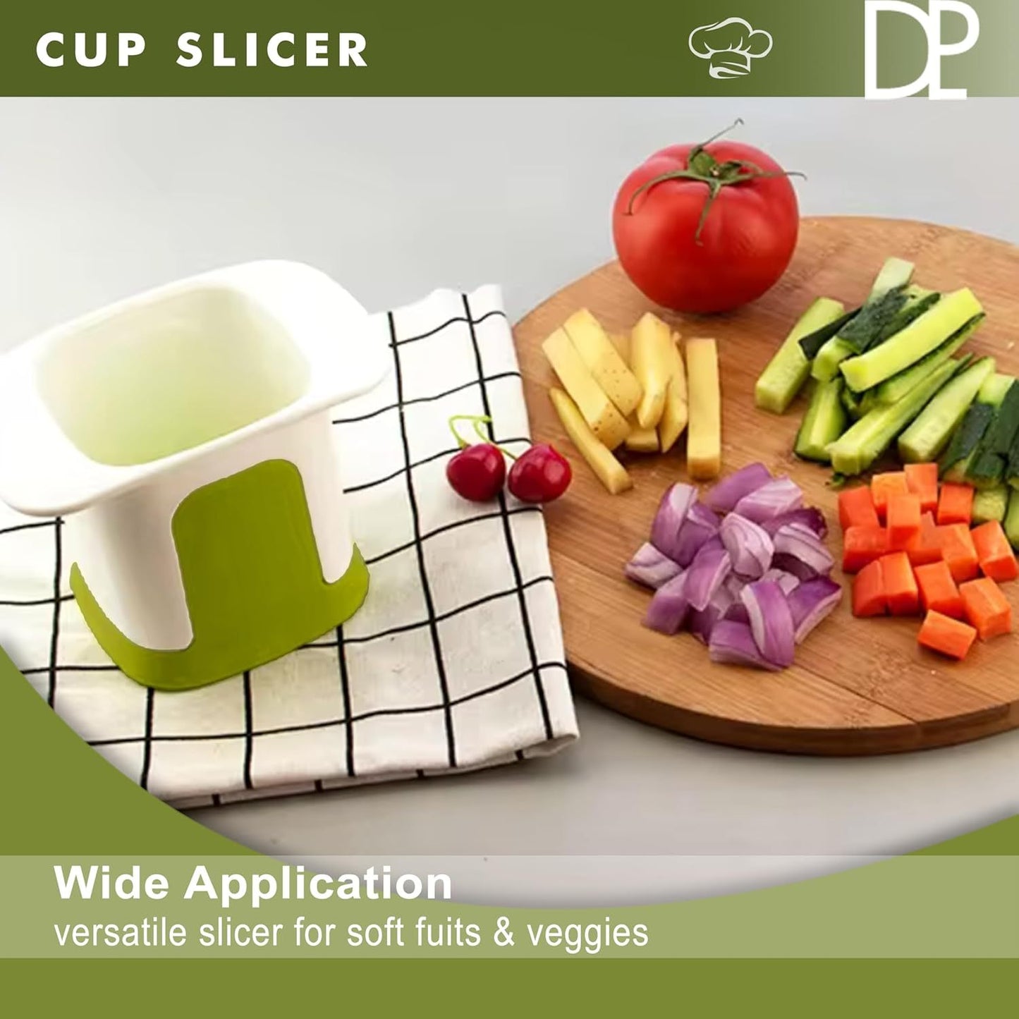 Chopping Cup And Cup Cutter For Fruits And Vegetables.