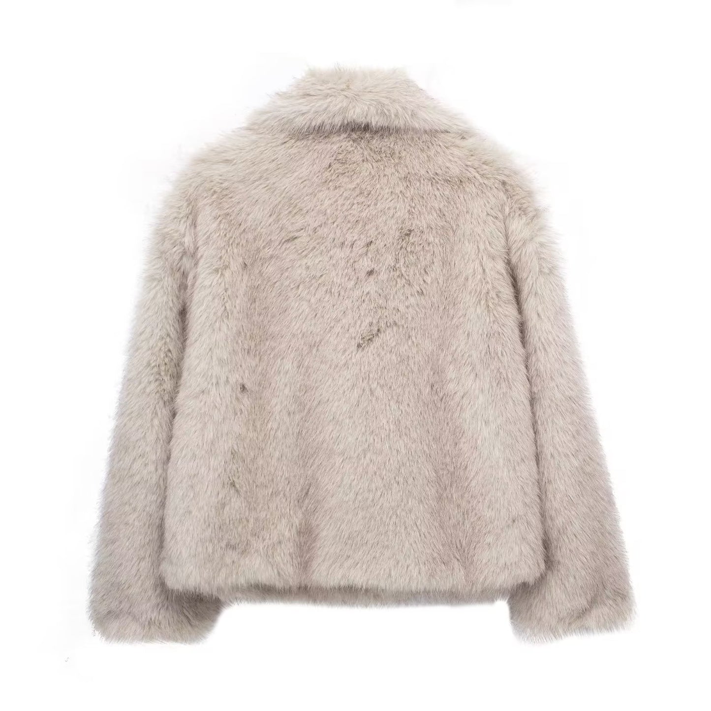 Plush Coat Thicken Lapel