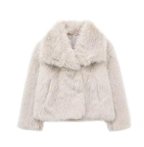 Plush Coat Thicken Lapel